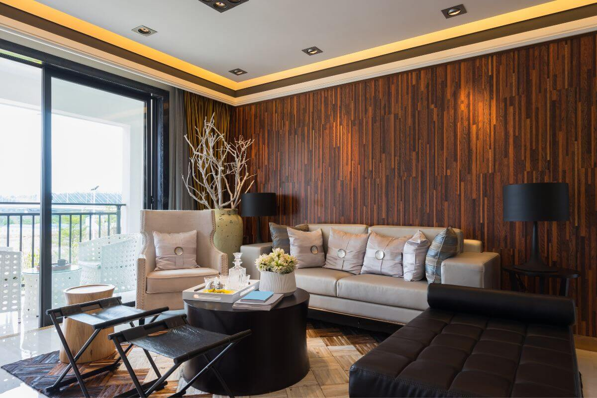 Gyönyörű barna nappali