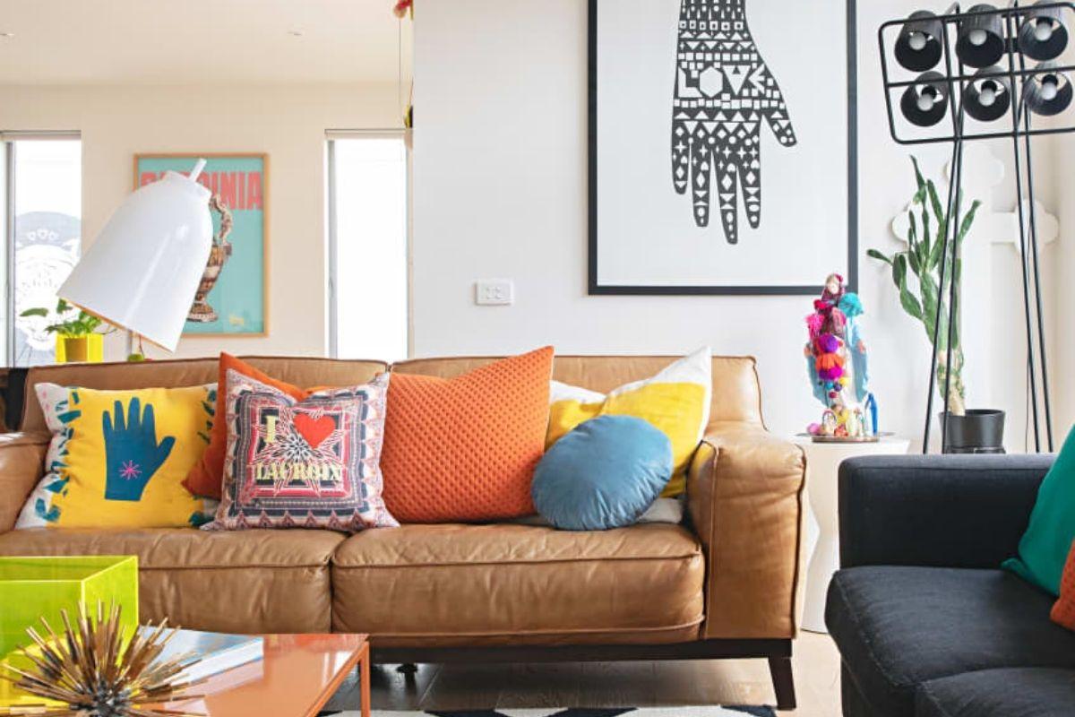 Boho stílusú nappali