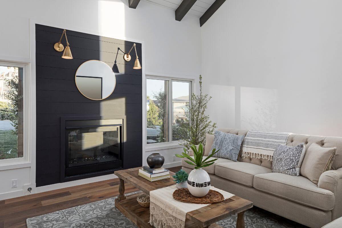 Szép nappali berendezése