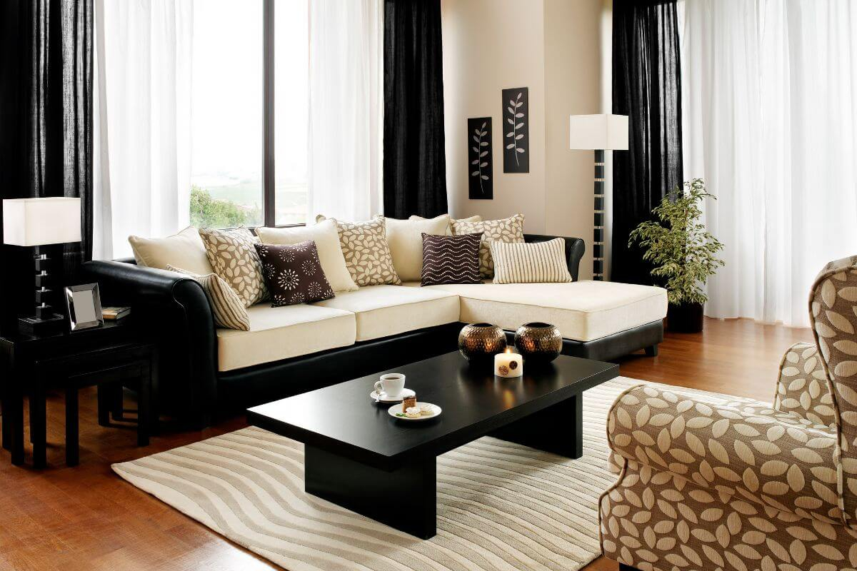 Gyönyörű modern nappali