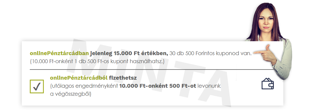 OnlinePénztárca minta kép