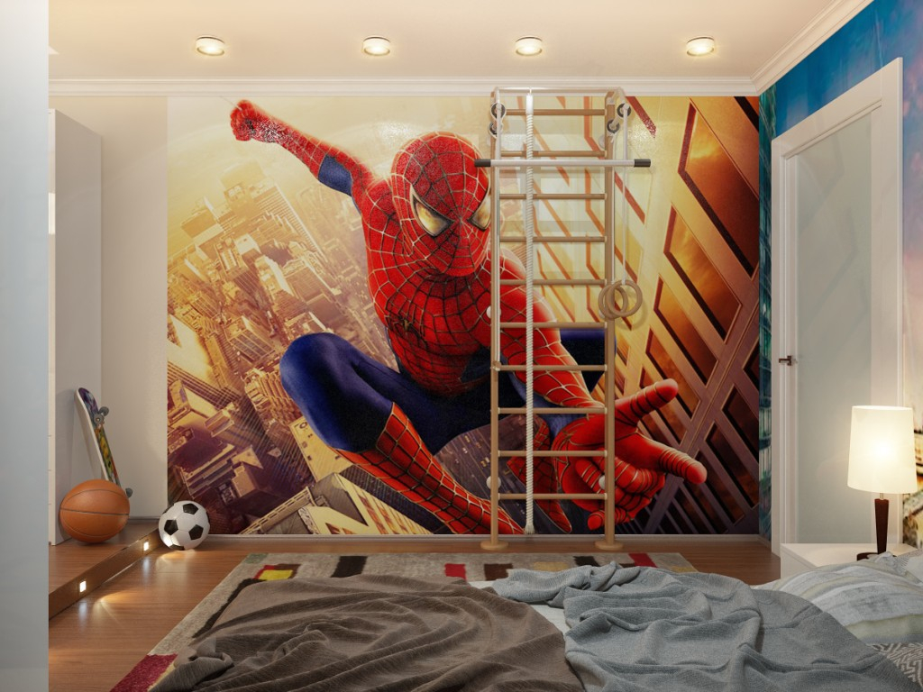 Vagány pókemberes fiúszoba