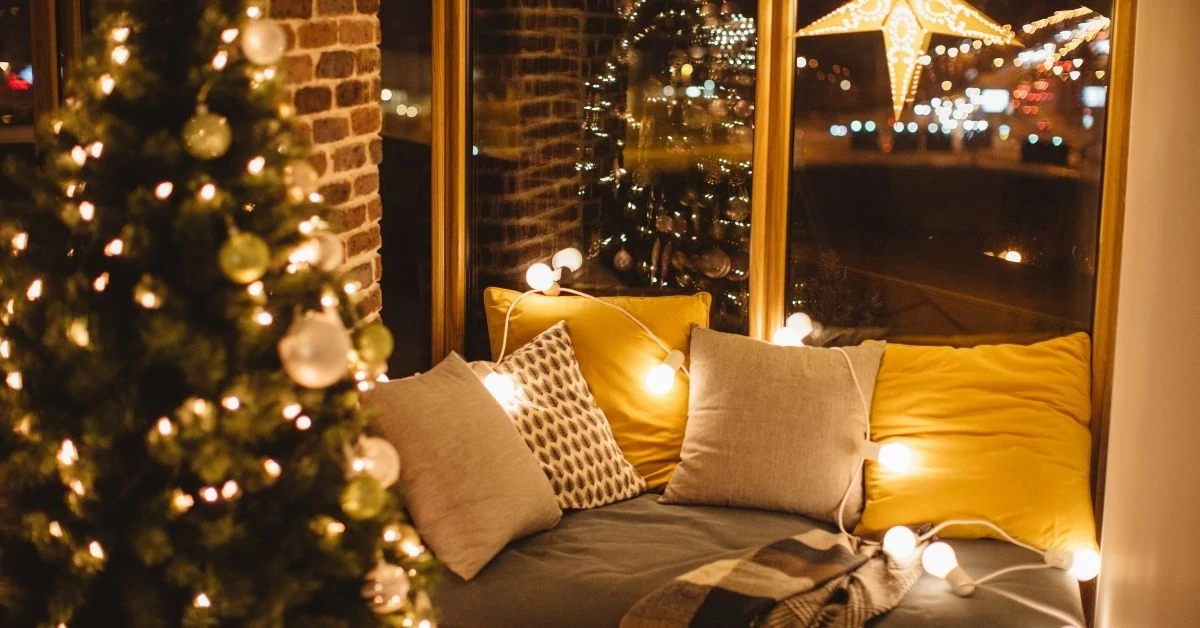 Karácsonyi díszítések a lakásban