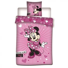 Disney Minnie ágyneműhuzat rózsaszín mintával
