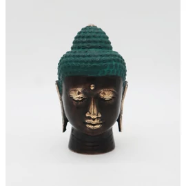 Közepes Antik Bronz Buddha Fej
