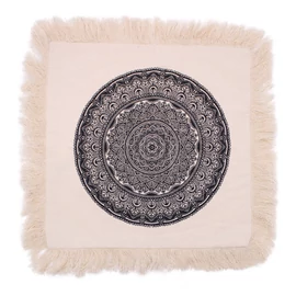 Hagyományos Mandala Párnahuzat - 45x45cm - fekete