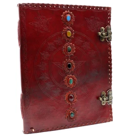Nagy Bőrkötésű Notesz - 7 Chakra  (25x32.5 cm) 200 oldal