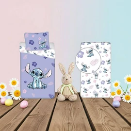 Disney Lilo és Stitch, A Csillagkutya Blooming Ágyneműhuzat és Gumis Lepedő Szett