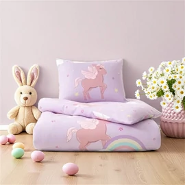 Unikornis Cloudy Pink Gyerek Ágyneműhuzat 100×135cm, 40×60cm
