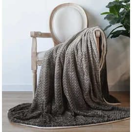 Naturtex Sherpa Design Kétoldalas Pléd Ombre Grey