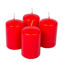 Piros Adventi Gyertya 4 db 4x6 cm