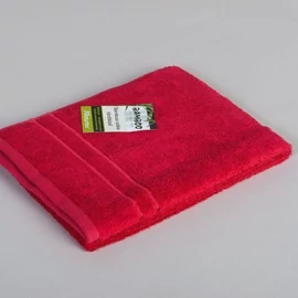 Bordó Bambuszos Törölköző 50x100 cm