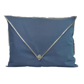 Csibett Borókakék Fehér Ezüst díszpárnahuzat