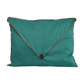 Csibett Türkizkék Antik Ezüst díszpárnahuzat