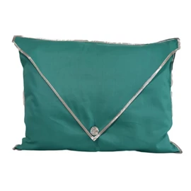 Csibett Türkizkék Fehér Ezüst díszpárnahuzat