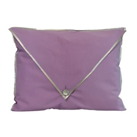 Csibett Világos Lila Fehér Ezüst díszpárnahuzat