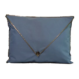 Csibett Borókakék Antik Ezüst díszpárnahuzat