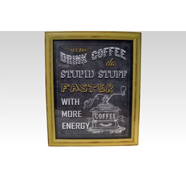 Retro Coffee Sárga falikép