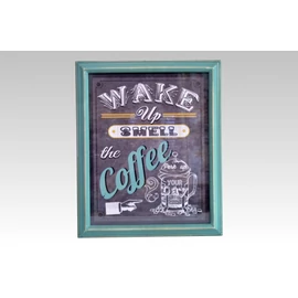 Retro Coffee Zöld falikép