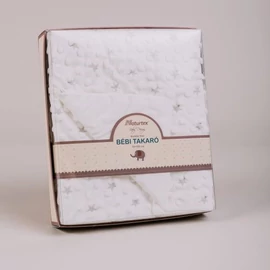 Fehér csillagmintás plüss gyermekpléd