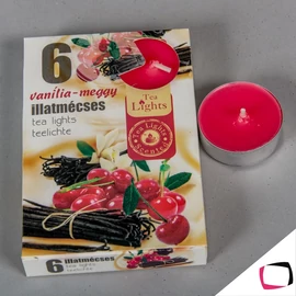 Illatos Teamécses Vanília - Meggy 6 db-os Illatos Teamécses Vanília - Meggy 6 db-os