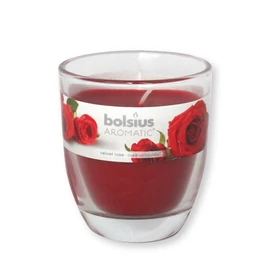 Poharas Bolsius illatmécses rózsa illatú