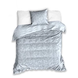 Szürke Ezüst Kockás ágynemű