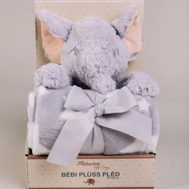 Szürke Gyermekpléd Plüss Dumbóval
