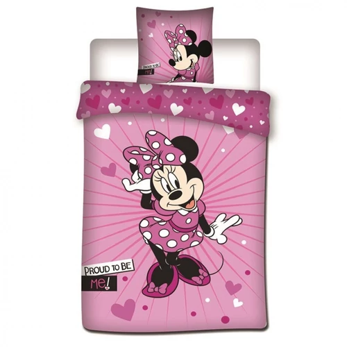 Disney Minnie ágyneműhuzat rózsaszín mintával