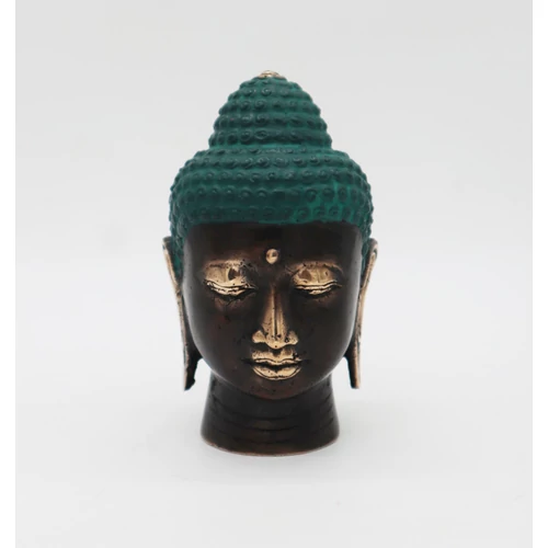 Nagy Antik Bronz Buddha Fej