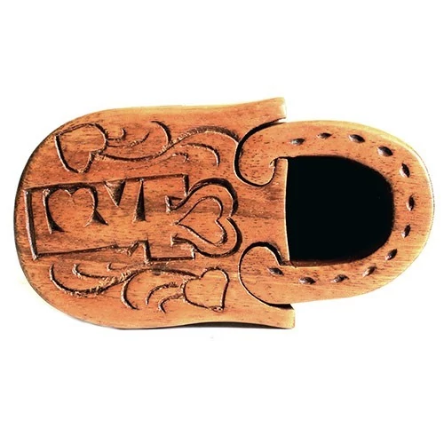 Bali Titokdoboz - Szerelem Lakat, kézzel készített fejtörő doboz