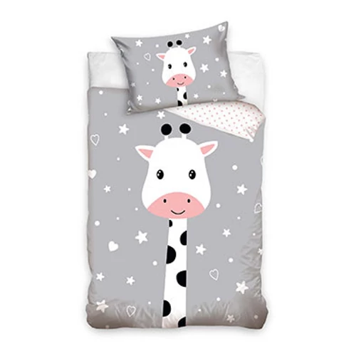 Zsiráf gyerek ágyneműhuzat 100x135 cm, 40x60 cm