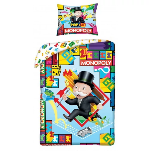 Monopoly ágyneműhuzat színes mintával