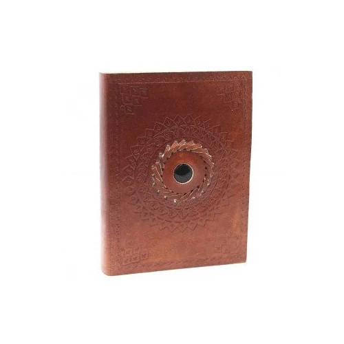 Bőrkötésű Notesz - Fekete Ónix (17x12 cm)