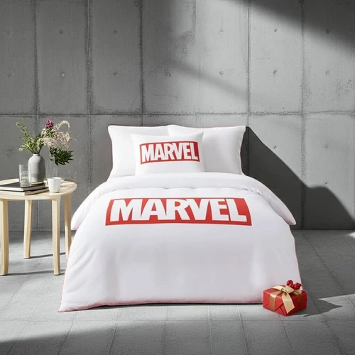 Marvel fehér ágynemű garnitúra 140×200
