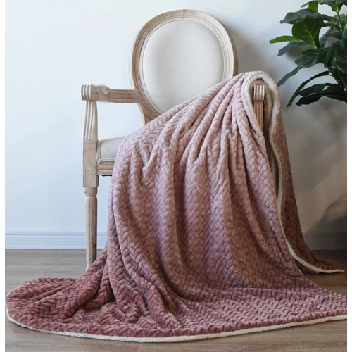 Naturtex Sherpa Kétoldalas Pléd Ombre Coral