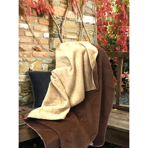 Cansas barna kétoldalas takaró 150×200 cm