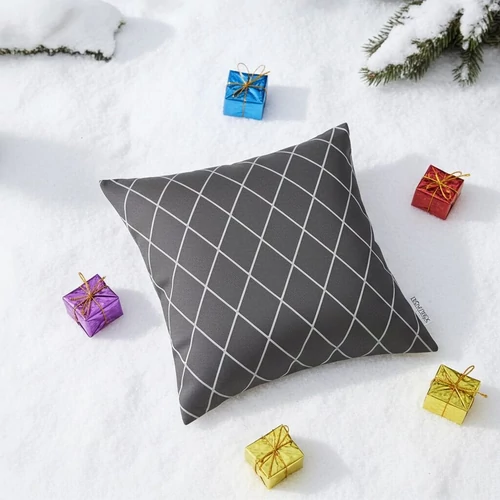 Vivaldi sötétszürke díszpárnahuzat 45×45 cm
