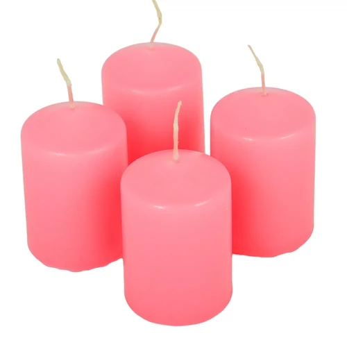 Rózsaszín adventi gyertya  4 db