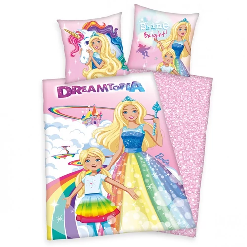 Barbie Végtelen Csodahaj pamut ágynemű 135x200 cm
