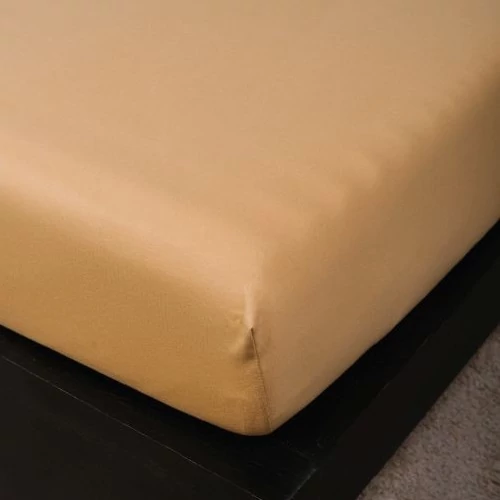 Bronz jersey lepedő 100x200 cm