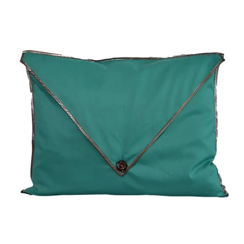 Csibett Türkizkék Antik Ezüst díszpárnahuzat