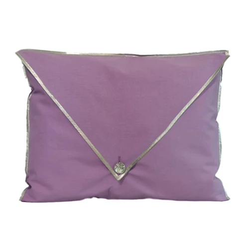 Csibett Világos Lila Fehér Ezüst díszpárnahuzat