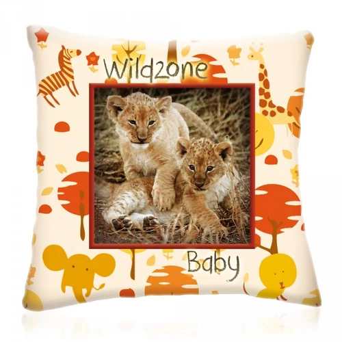 Wild Zone Baby Kis Oroszlánok díszpárna