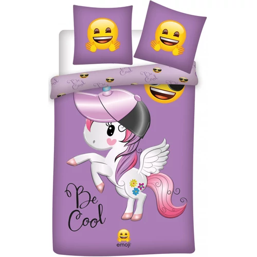 Emoji unikornis gyermek ágynemű 140x200 cm