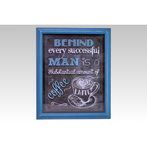 Retro Coffee Kék falikép