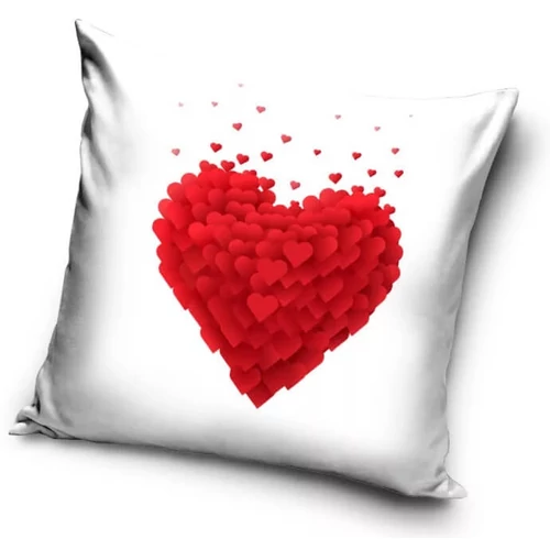 Love Fehér Szerelem Díszpárnahuzat 40x40 cm, romantikus díszpárnahuzat