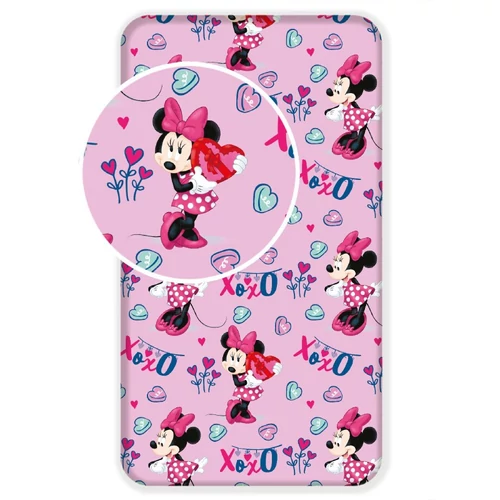 Minnie egér Xoxo gumis lepedő