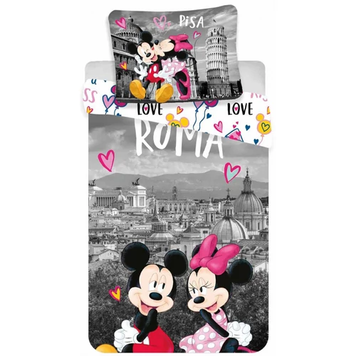 Minnie és Mickey egér Rómában ágynemű