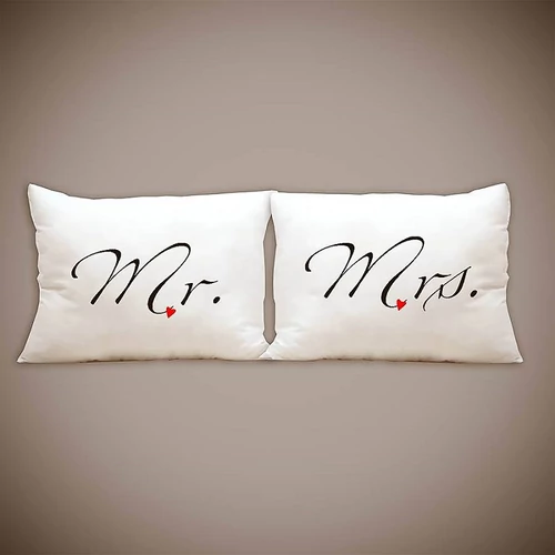Mr. és Mrs. Lamour Love Szív kispárna szett